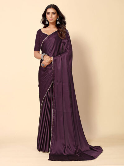 Silk trending Embellished saree With Blouse Piece For Women's