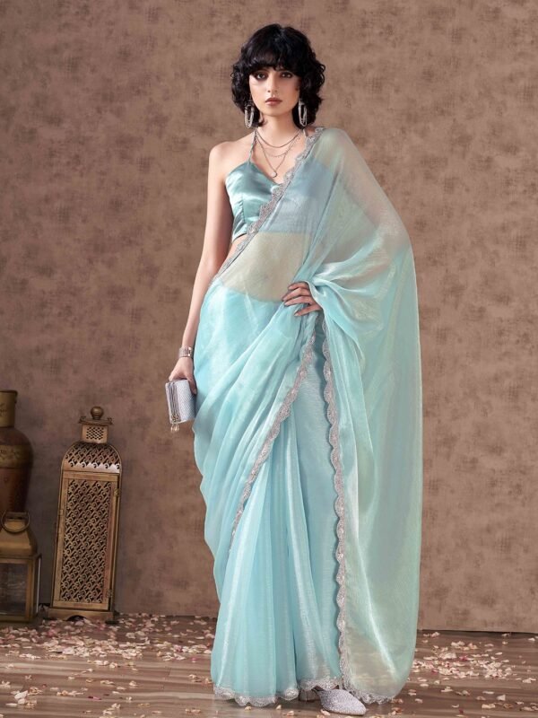 Jimmy Choo Designer Chiffon Saree – Lightweight, Elegant & Trendy for Women