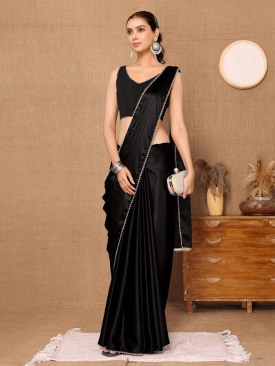 Silk trending Embellished saree With Blouse Piece For Womens