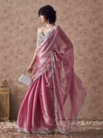 Jimmy Choo Party Wear Saree – Glamorous Chiffon Saree with Blouse