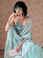 Jimmy Choo Designer Chiffon Saree – Lightweight, Elegant & Trendy for Women