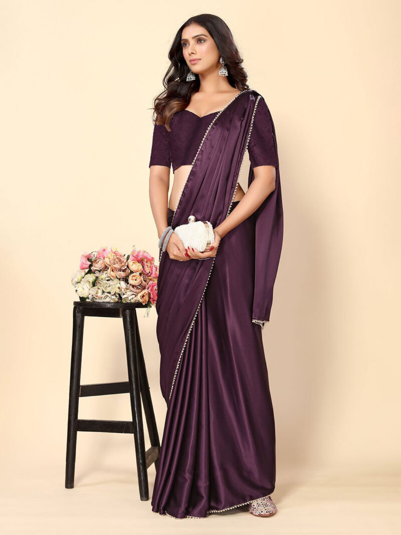 Silk trending Embellished saree With Blouse Piece For Women's