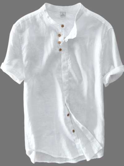 A Short Sleeve white kurta Shirts for Men